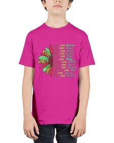 Juneteenth Sunflower Design 17# - black juneteenth - Youth Tee Unisex