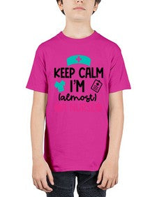 Keep Calm Im Almost A Nurse Style Style 1026# - nurse - Youth Tee Unisex