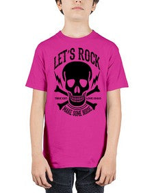 Lets rock 715# - skull and bones - Youth Tee Unisex