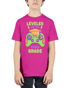 Leveled up to third Grade 472# - third grade - Youth Tee Unisex