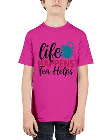 Life Happens Tea Helps 1310# - tea - Youth Tee Unisex