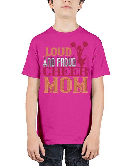 Loud proud cheer mom 764# - cheer - Youth Tee Unisex