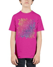 Mandala Teach Love Inspire Rainbow Glitter 762# - mandala - Youth Tee Unisex
