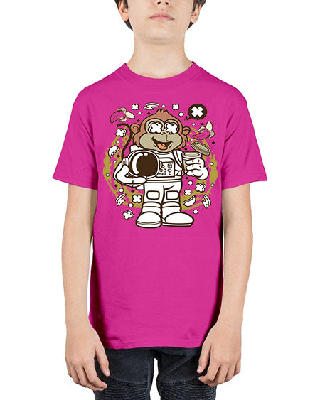 Monkey Astronaut - monkey - Youth Tee Unisex