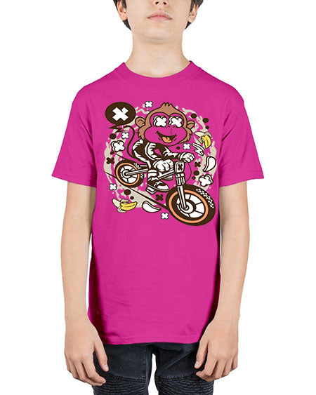 Monkey Downhill - monkey - Youth Tee Unisex