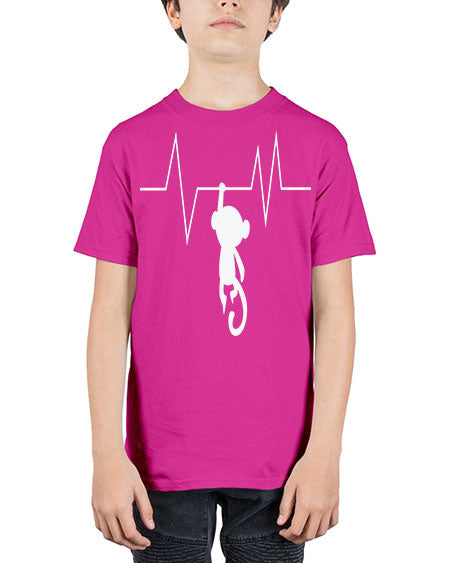 Monkey Heartbeat 14# - monkey - Youth Tee Unisex