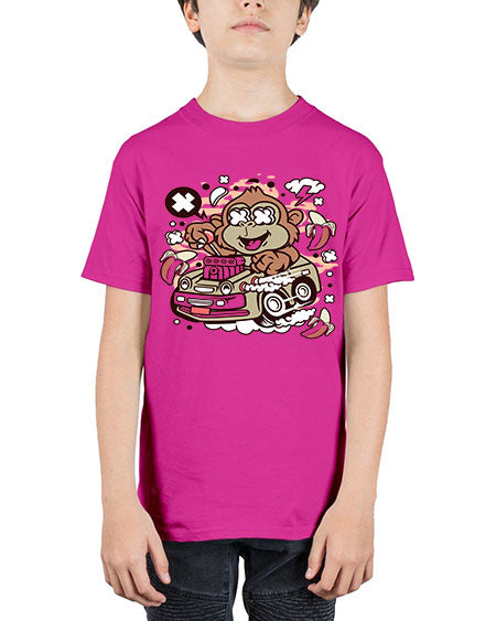 Monkey Hotrod - monkey - Youth Tee Unisex