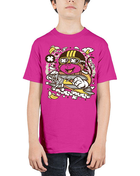Monkey Pilot - monkey - Youth Tee Unisex
