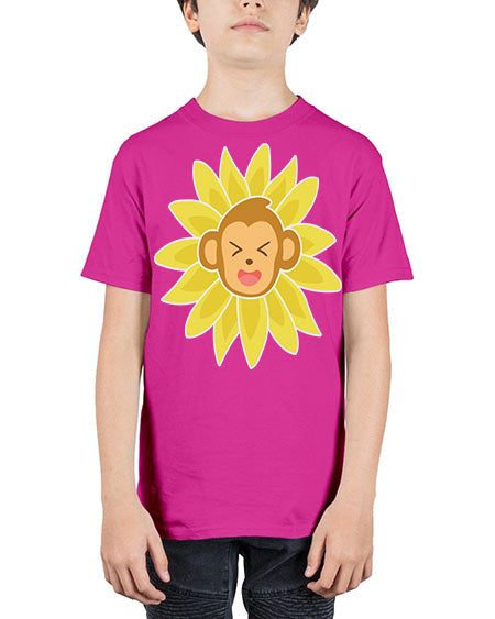 Monkey Sunflower 17# - monkey - Youth Tee Unisex