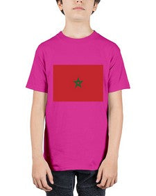 Morocco 1351# - world flags - Youth Tee Unisex