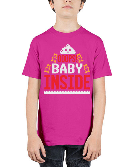 Ooops baby inside Style 179# - baby shower - Youth Tee Unisex