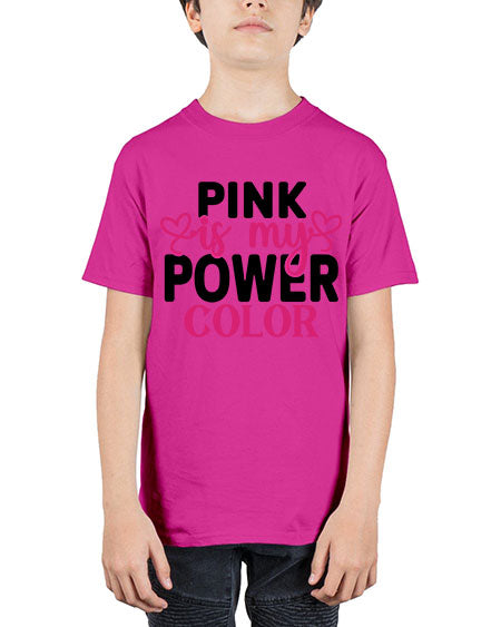 Pink is My Power Color 11# - breast cancer - Youth Tee Unisex