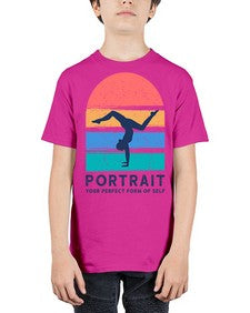 Portrait Your Perfect Form of Self 492# - yoga - Youth Tee Unisex