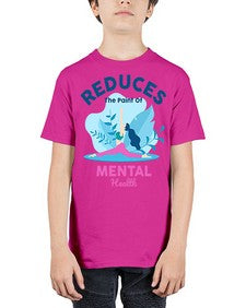 Reduces the Paint of Mental Health 495# - yoga - Youth Tee Unisex