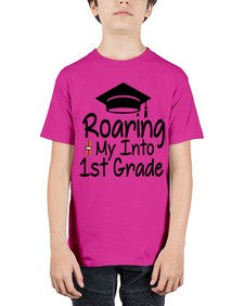 Roaring My Into first Grade 759# - first grade - Youth Tee Unisex