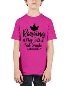 Roaring My Into third Grade 766# - third grade - Youth Tee Unisex