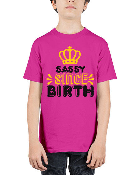 Saddy since birth Style 198# - baby shower - Youth Tee Unisex