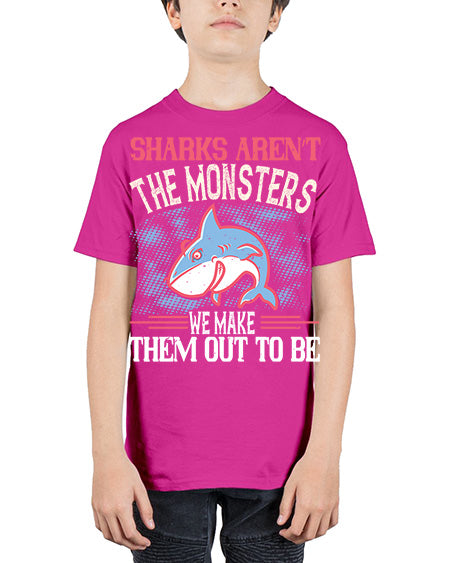Sharks aren’t the monsters we make them out to be Style 24# - shark-fish - Youth Tee Unisex