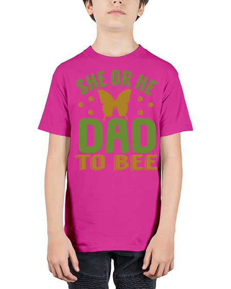 She or He Dad to bee Style 205# - baby - Youth Tee Unisex