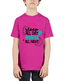 Sleep All Day Nurse All Night Style Style 1397# - nurse - Youth Tee Unisex