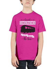 Social conservatives say who drives the bus 5# - bus - Youth Tee Unisex