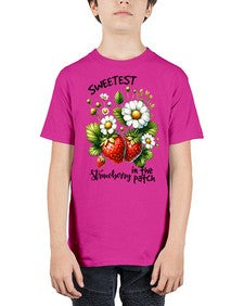Sweetest Strawberry In The Patch 1598# - strawberry - Youth Tee Unisex