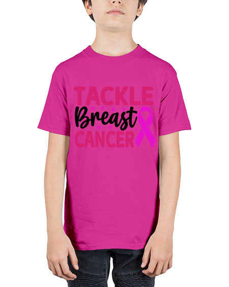 Tackle Breast Cancer 5# - breast cancer - Youth Tee Unisex