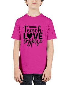 Teach love inspire 1442# - teacher - Youth Tee Unisex