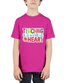 Teaching Is A Work Of Heart 1477# - teacher - Youth Tee Unisex