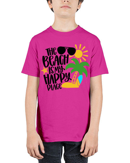 The Beach Is My Happy Place Style 12# - summer - Youth Tee Unisex