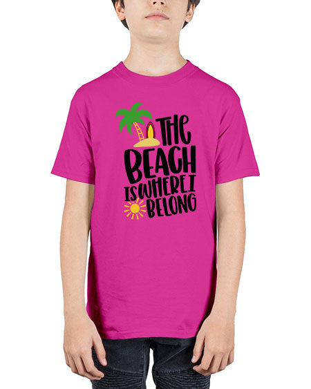 The Beach Is Where I Belong Style 11# - summer - Youth Tee Unisex