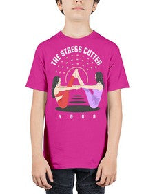 The Stress Cutter 562# - yoga - Youth Tee Unisex