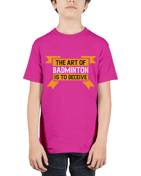 The art of badminton is to deceive 1853# - badminton - Youth Tee Unisex