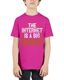 The internet is a big distraction 53# - internet - Youth Tee Unisex