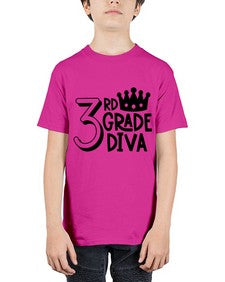 Third Grade Diva 953# - third grade - Youth Tee Unisex