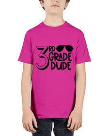 Third Grade Dude 957# - third grade - Youth Tee Unisex