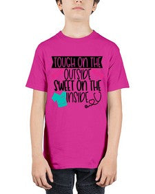 Tough On The Outside Sweet On The Inside Style Style 1581# - nurse - Youth Tee Unisex