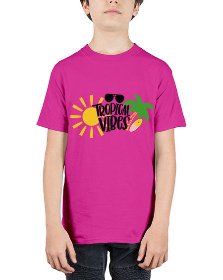 Tropical Vibes Style 9# - summer - Youth Tee Unisex