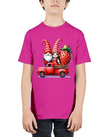 Truck Gnome Strawberries 1673# - strawberry - Youth Tee Unisex
