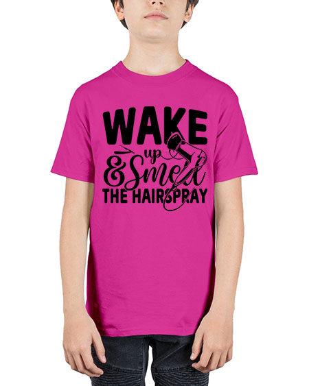 Wake Up Smell The Hairspray 1601# - hairdresser - Youth Tee Unisex