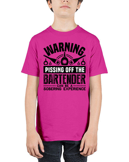 Warning Style 462# - bartender - Youth Tee Unisex