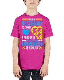 What is necessary to change a person is to change his awareness of himself Style 8# - Self awareness - Youth Tee Unisex