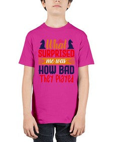 What surprised me was how bad they played 163# - chess - Youth Tee Unisex