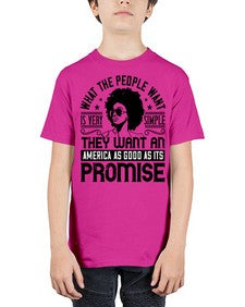 What the people want is very simple they want an America as good as its promise Style 12# - black afro - Youth Tee Unisex