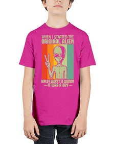 When I started the original alien 45# - ufo - Youth Tee Unisex
