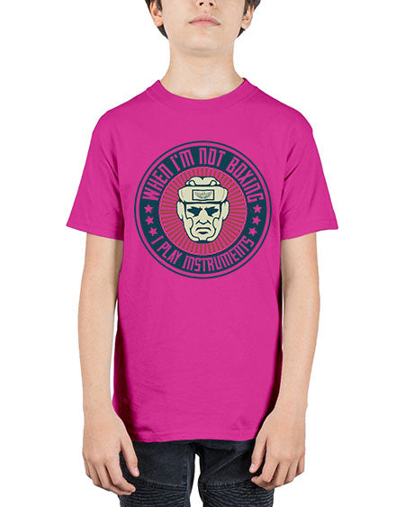 When Im not boxing I play instruments 1754# - boxing - Youth Tee Unisex