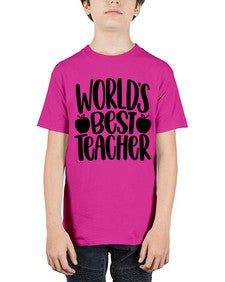Worlds Best Teacher Style 1657# - teacher - Youth Tee Unisex