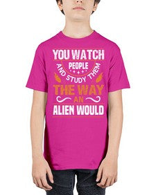 You watch people and stufey them 47# - ufo - Youth Tee Unisex