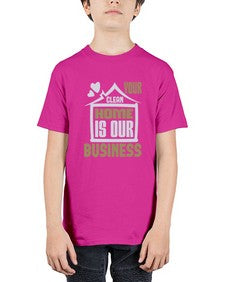 Your clean home is our Business Style 491# - cleaner - Youth Tee Unisex