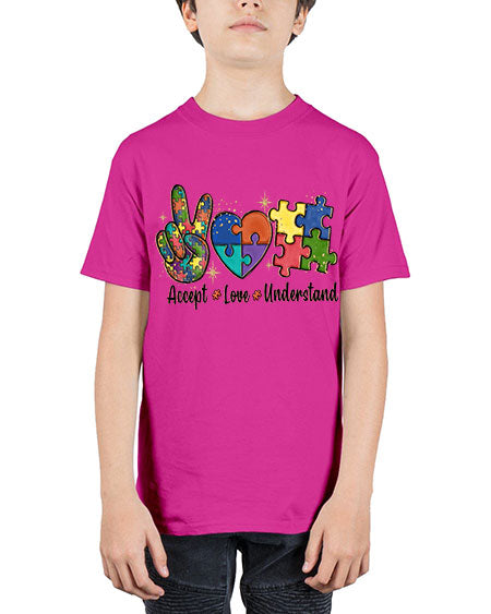 accept love understand 2# - autism - Youth Tee Unisex